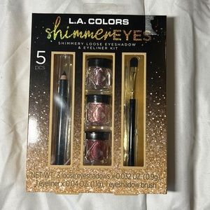 L.A colors shimmer eyeshadows and eyeliner kit
